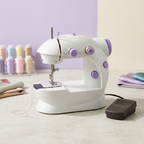 SM-202A Electric Mini Sewing Machine – Double Threads & Two Speed Control for Home & Travel