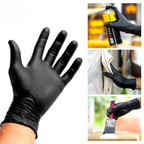 Safety Fine Black Nitrile Gloves – Powder-Free, Disposable – Box of 100