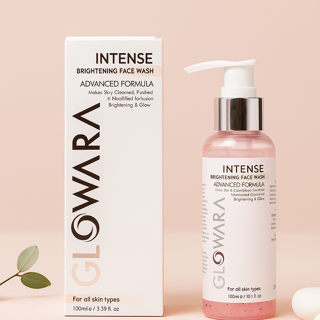 Glowara Intense Brightening Face Wash – Deep Cleanse for Radiant, Smooth & Blemish-Free Skin with Moisturizing and Anti-Aging Benefits