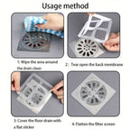 10 Pcs Multifunctional Net Sticker Drainer Net For Bathroom - Kitchen Etc