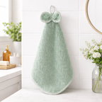 Royal Bow Hanging Napkin Towel – Super Absorbent Microfiber Hand Towel with Loop