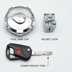 Switch Kit for Honda CG125 Computer Key 3 in 1 Set – Ignition Switch, Tank Cap & Side Lock (Single Key Operated)