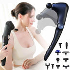 Blueidea USB Rechargeable Folding Fascia Gun – 10-in-1 Massager with Heat & Cold Therapy