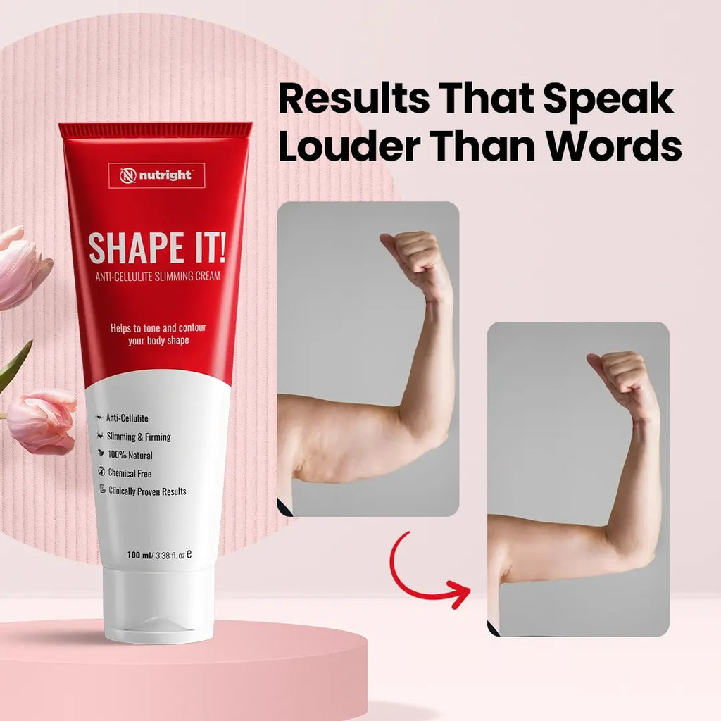 Shape It Anti-Cellulite Slimming Cream | Firming & Skin Tightening Body Cream (100ml)