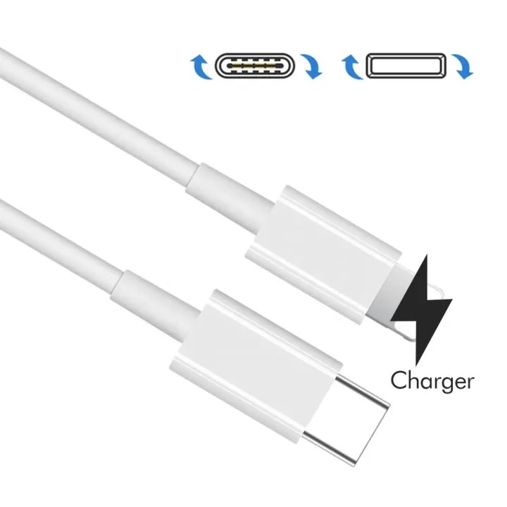 iPhone to Type-C Data Charging Cable 120cm – Fast Charging Lightning to USB-C Original Copper Wire Durable PVC TPE Data Sync Cable