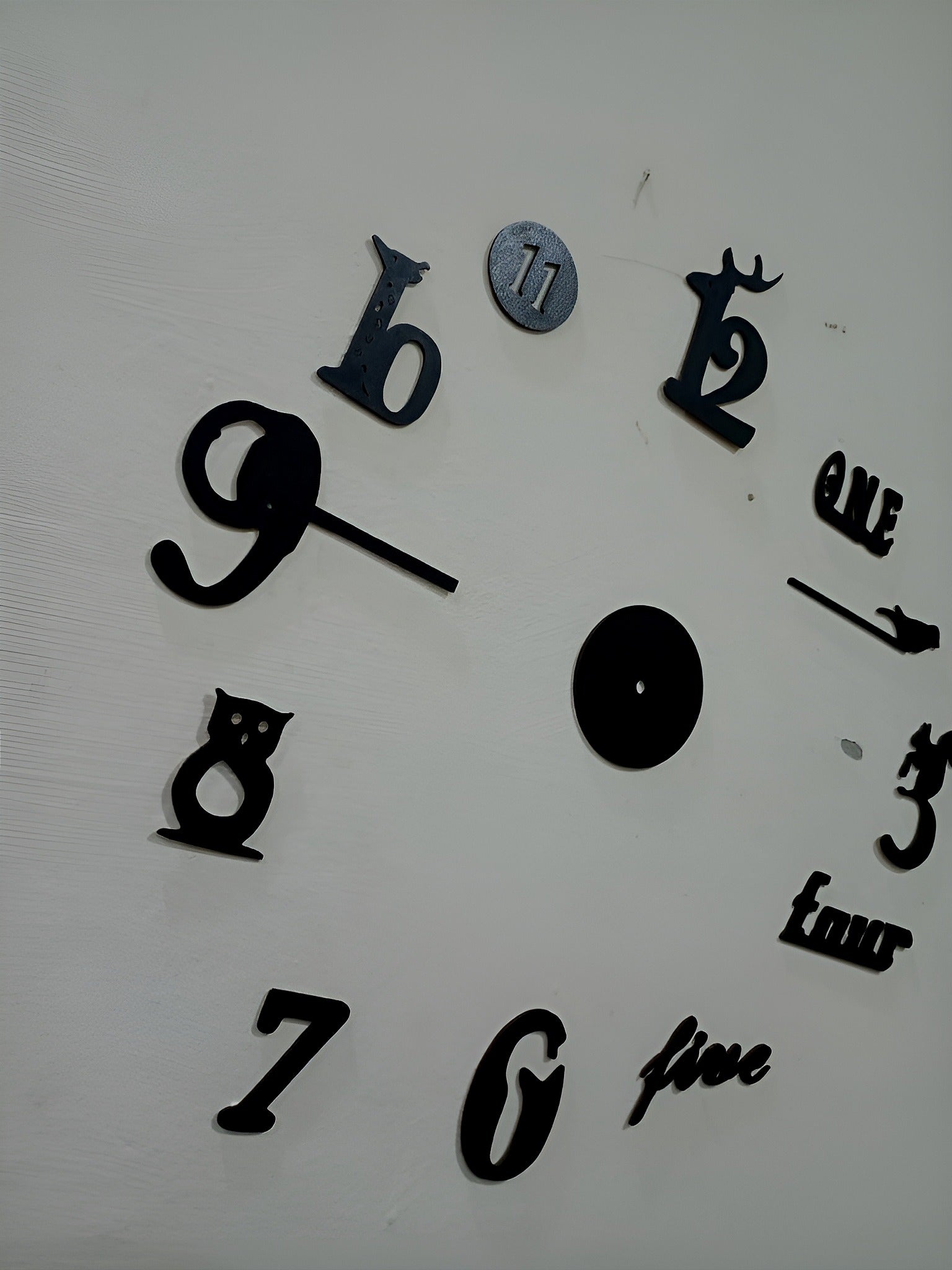 Decorative 3D Clock / DIY Clock Creative 3D Wooden wall clock for Home Decor