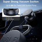 Upgraded 360 Vacuum Magnetic Car Mount Phone Holder Hands Free Suction Cup