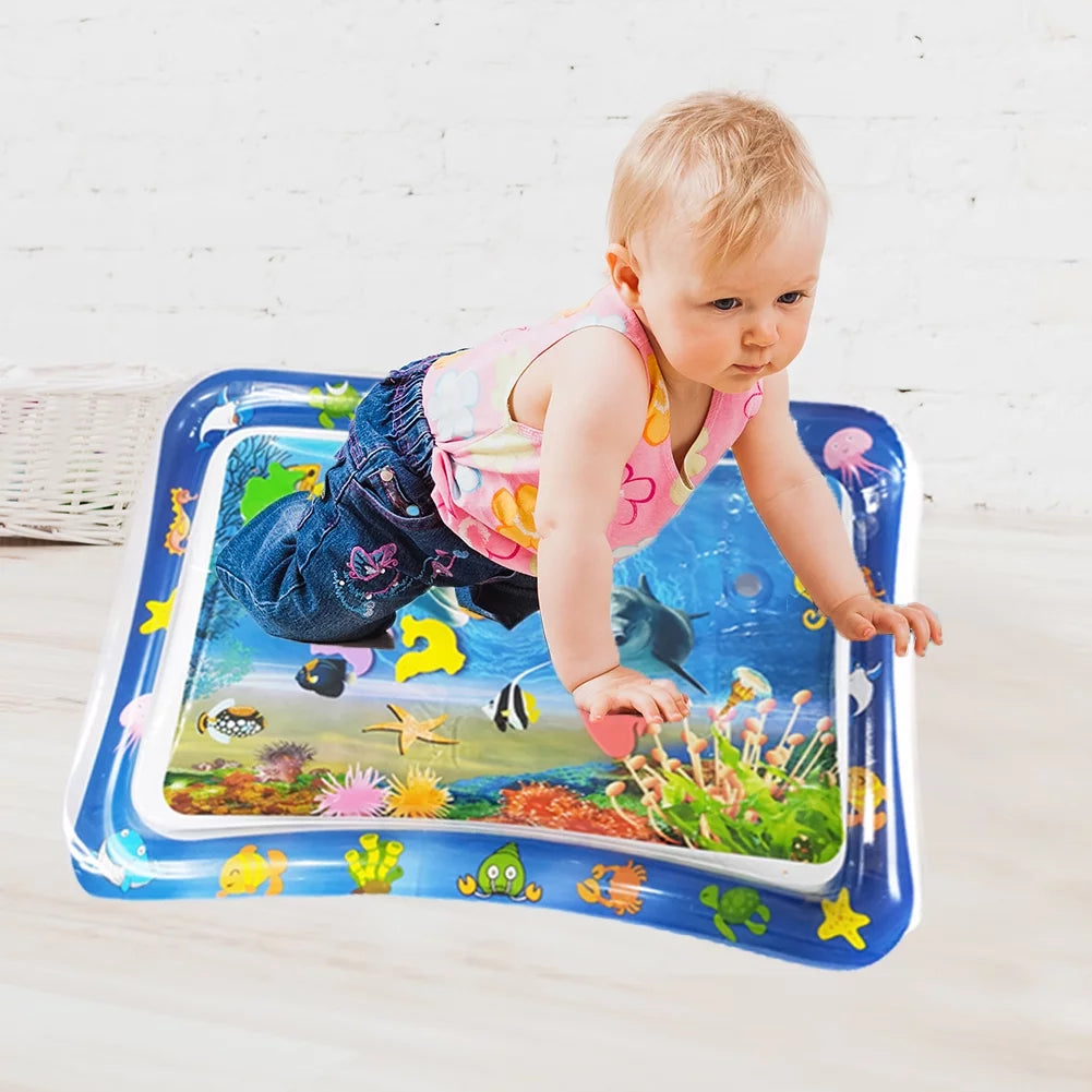 Sale Inflatable Leakproof Water Mat For Kids / Inflatable Tummy Time Mat - Random Color