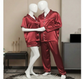 Couple Night Suit / Silk Satin Sleepwear Set – Short & Long Style Combo (4 Pcs) | SKU: DC-C009