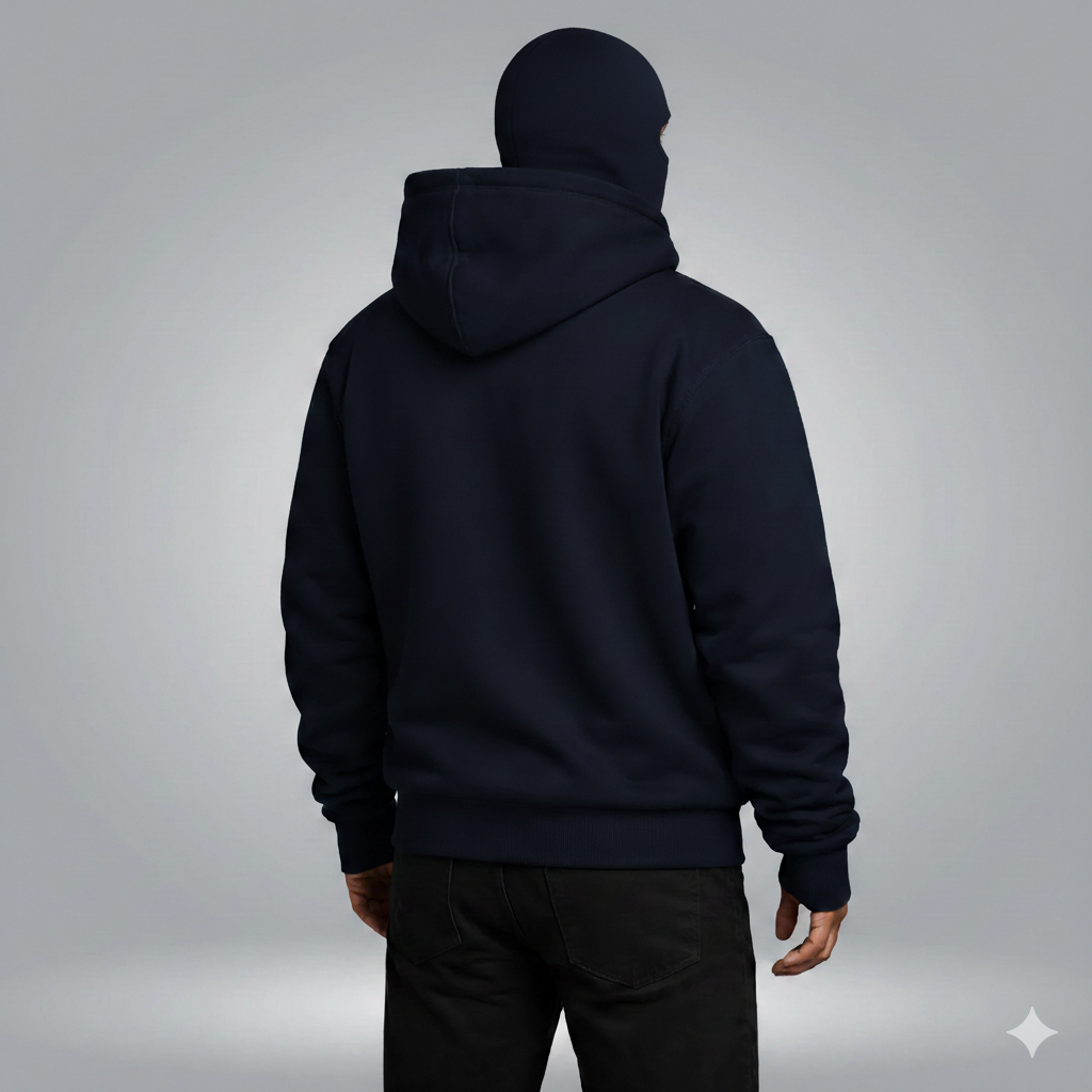 Balaclava Ninja Zipper Hoodie Jacket For Men – Comfy Fashion