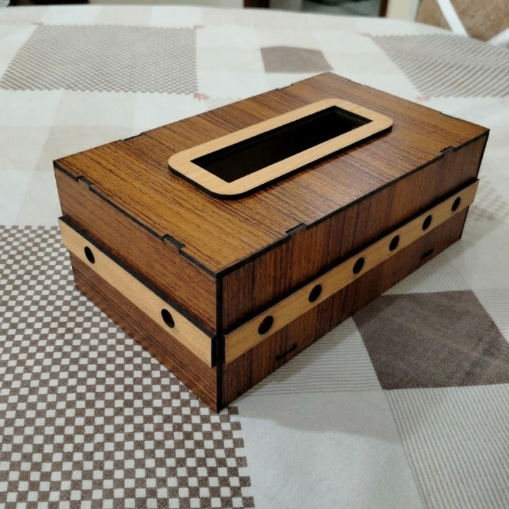Premium Tissue Box Holder – Stylish & Durable Organizer for Home, Office & Car - Size:9.5/3.5h/5.5