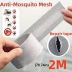 Waterproof Self Adhesive Window Screen Repair Tape Anti Insect Mesh Patch Strong Adhesive 2M Length