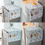 Anti-dust Waterproof Oil-proof Fridge Cover | Protective Refrigerator Top Cover | Random Design