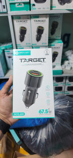 SOVO Fast Car Charger with USB PD, QC 3.0 and Super VOOC Support for All Mobile Devices