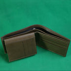 Leather Bifold Wallet With Extra Card Holder Insert For Convenient Storage And Classic Style