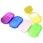 20Pcs Portable Disposable Soap Paper Sheets – Mini Travel Hand Washing Soap Papers for Outdoor, Camping & Hiking