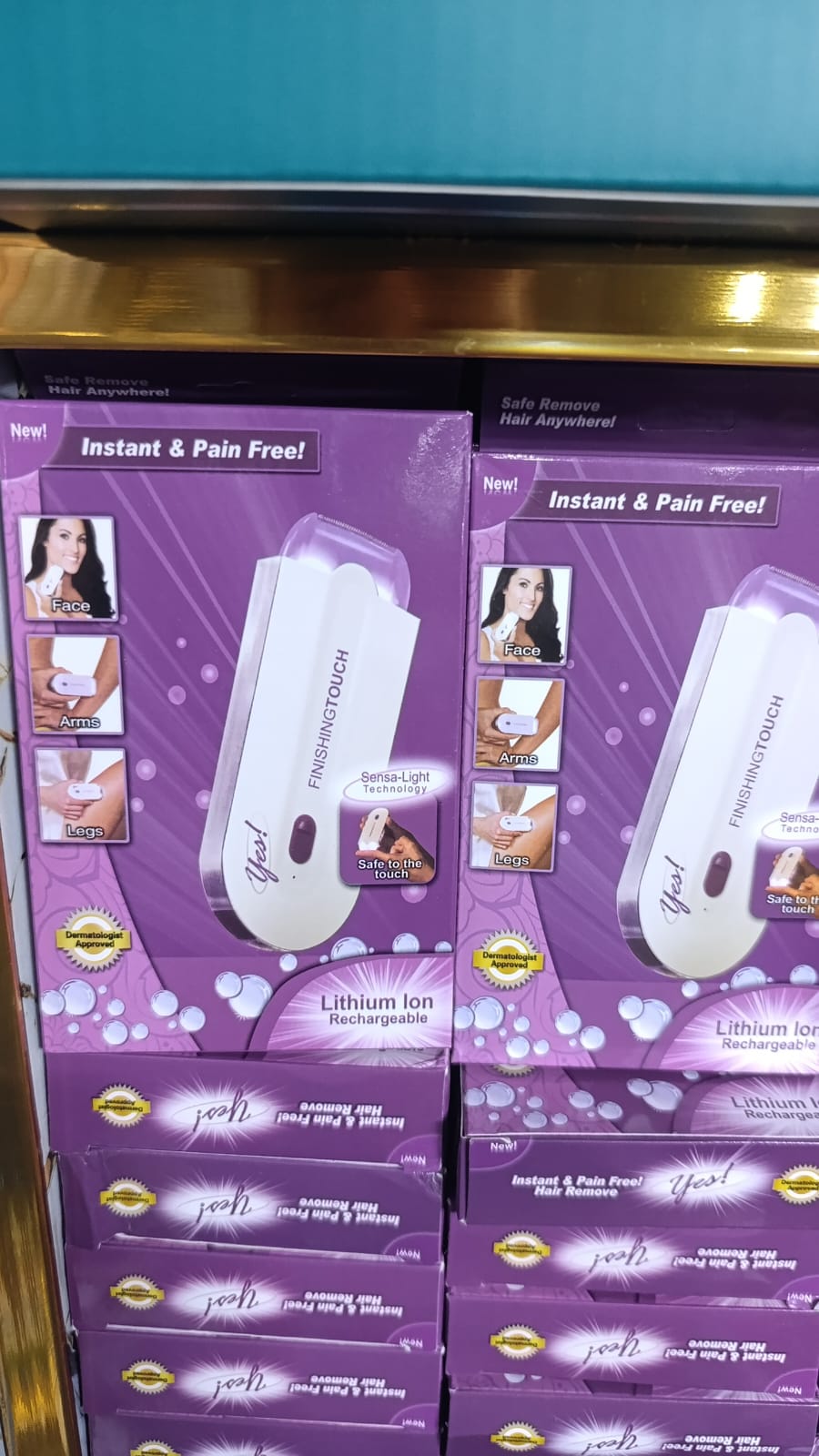 Finishing Touch Yes Hair Remover Rechargeable Painless Facial And Body Hair Remover Rotary Electric Shaver For Women
