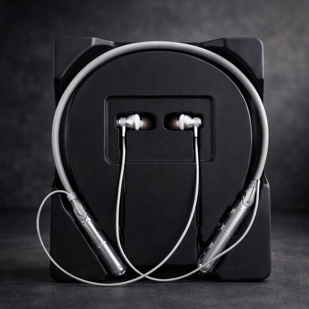 Fontec Magna Wireless Neckband Bluetooth Earphones – Integrated 5-Mode Voice Changer, Hi-Fi Audio & ENC Noise Reduction - Random Color