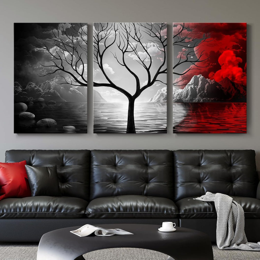 Set of 3 Premium Wall Art Photo Tiles – Modern Home Decor Sets 8x11