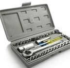 Aiwa 40 PCS Combination Socket Wrench Set – Complete Mechanical Tool Kit for Home, Garage & Automotive Repair