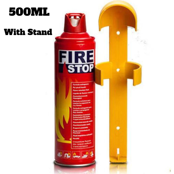 Fire Extinguisher Foam Spray 500ml With Holder | Portable fire Stop Spray For Home Office & Car | Fire Stop foam Spray