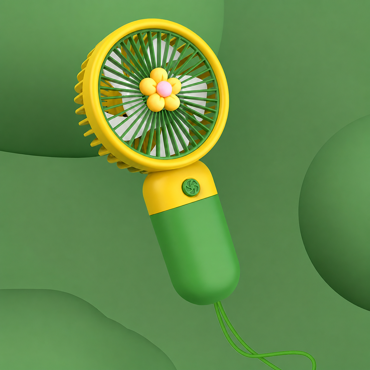 Portable Mini Rechargeable Fan with Desktop Stand, USB Charging Cable & Premium Box (Random Color)