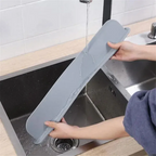 Silicone Sink Splash Guard For Kitchen And Bathroom Flexible Water Splash Stopper - 12 Inch (Random Color)