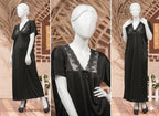 Single Pcs Stylish & Comfortable Long Silk Nightgown - Free Size (SKU R-002)