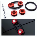 Motorcycle Fancy Chain Cover Bolts with Washer 4 Pcs Set – Red, Golden, Blue