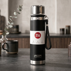 Premium SZM 750ml Stainless Steel Water Bottle Leakproof | Random Color