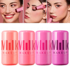 Pack 4 Milk Makeup Blush High Pigment Jelly Tint, Refreshing &amp; Hydrating Long-lasting Colour Jelly Tint (Random color)