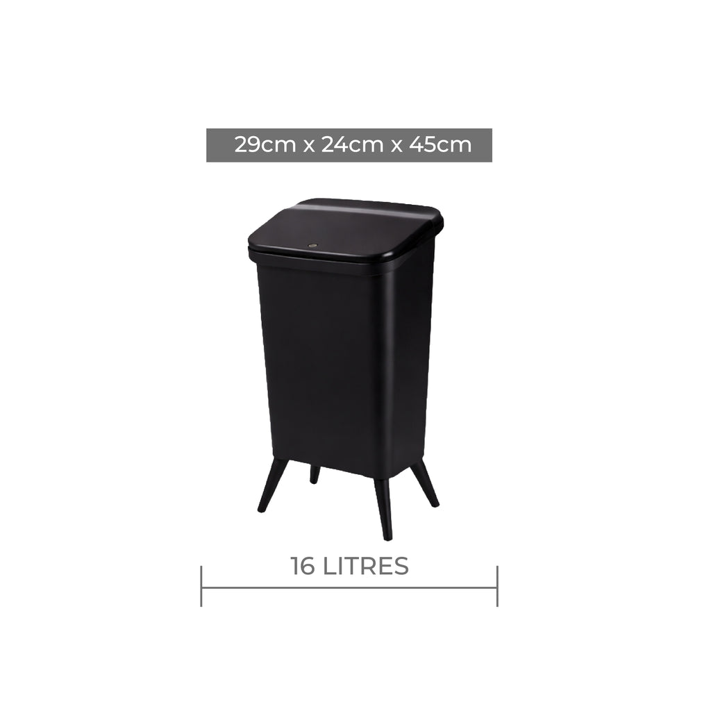 Royal Wooden Trash Bin with Lid | Minimalist Dustbin for Kitchen, Bedroom & Office