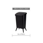 Royal Wooden Trash Bin with Lid | Minimalist Dustbin for Kitchen, Bedroom & Office