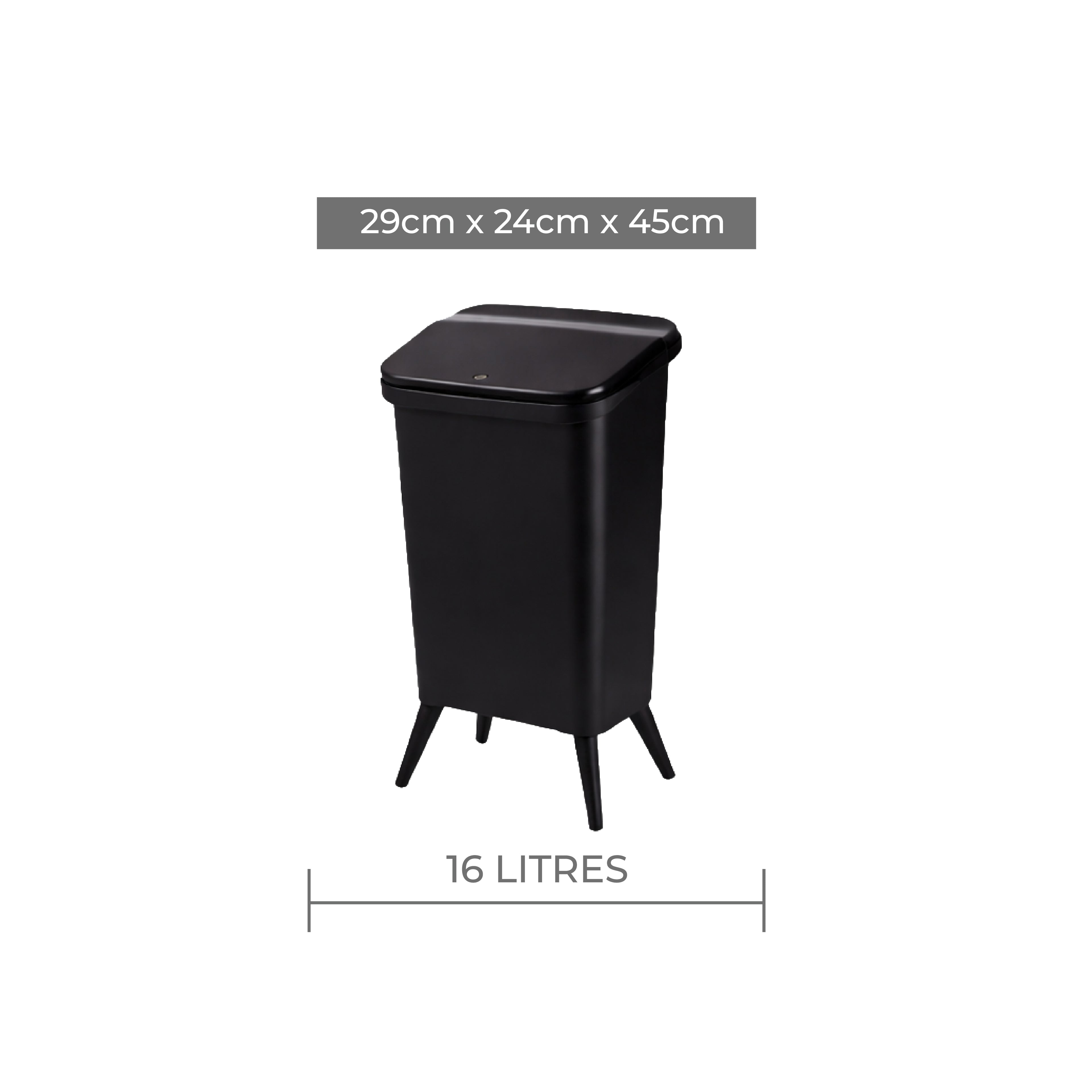 Royal Wooden Trash Bin with Lid | Minimalist Dustbin for Kitchen, Bedroom & Office