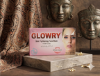 GLOWRY Skin Tightening Face Mask with Fuller’s Clay | Natural Indian Formula for Oil Control & Pore Cleansing | 100% Organic Herbal Pack