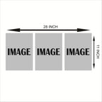 Set of 3 Motivational Wall Art – MDF Wooden Phototile Frames (8x11") with Adhesive Back
