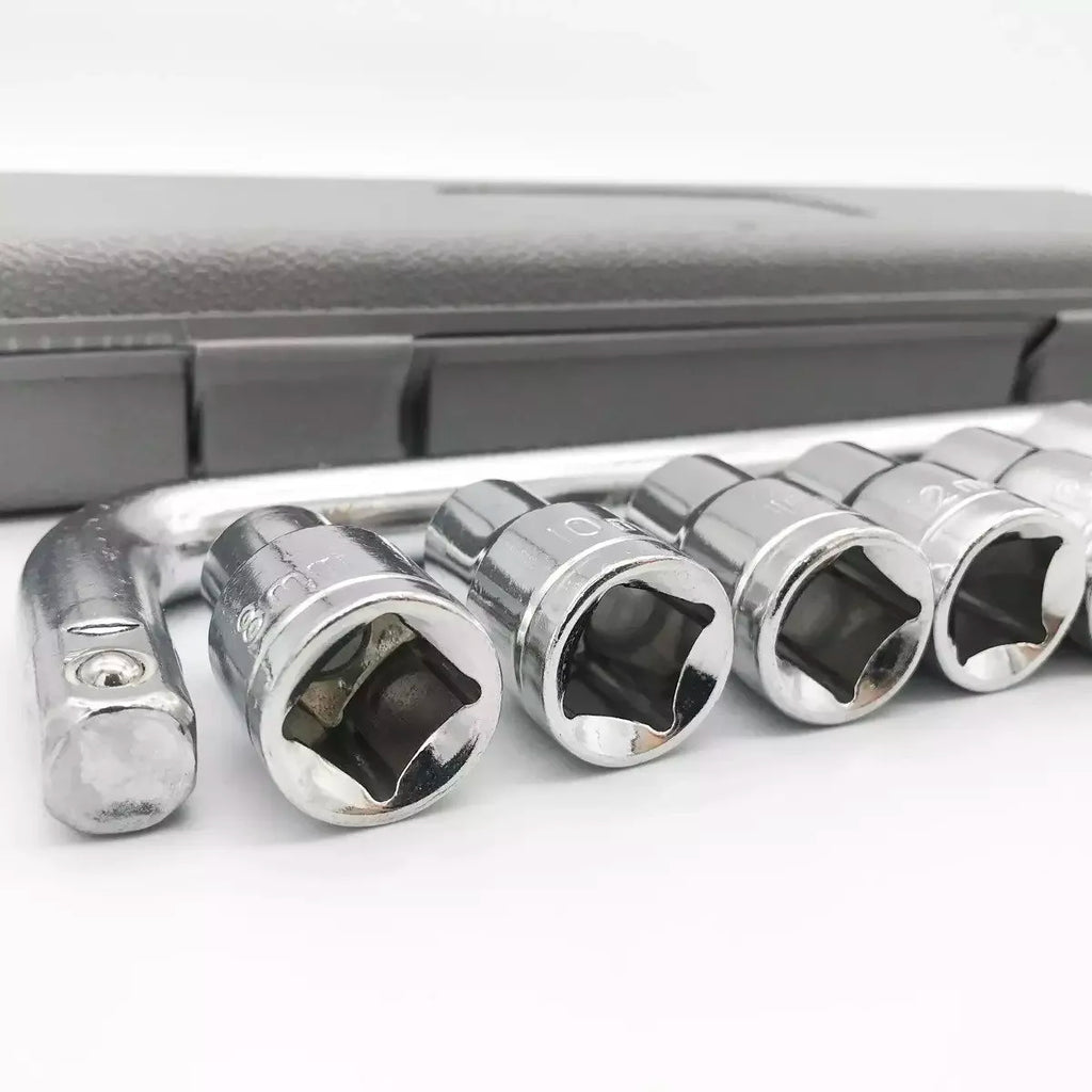 CTW-1810 | 10 Piece High Quality Socket Wrench Set Spanner Car Machine Repair Service Tools Kit | Best Quality Tool Kit 