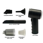 3 in 1 Portable Mini Vacuum Cleaner Duster Blower Air Pump Wireless Handheld Clean Microscopic dust Like Car, Home,Computer, Laptop, Flower, Mirror Vehicle Interior Cleaner