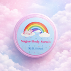 SK BLOOMS Natural Sugar Body Scrub for Smooth Skin | Gentle Exfoliating & Moisturizing Body Polish