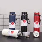 Premium Matte Stainless Steel Water Bottle 800ml 1000ml Leak Proof Double Wall Insulated Hot Cold Flask