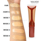 Miss Rose BB Cream Perfect Cover Foundation & Skincare in One – 40g | Full Coverage, Lightweight, Natural Finish – Available in Air, Ivory & Beige Shades