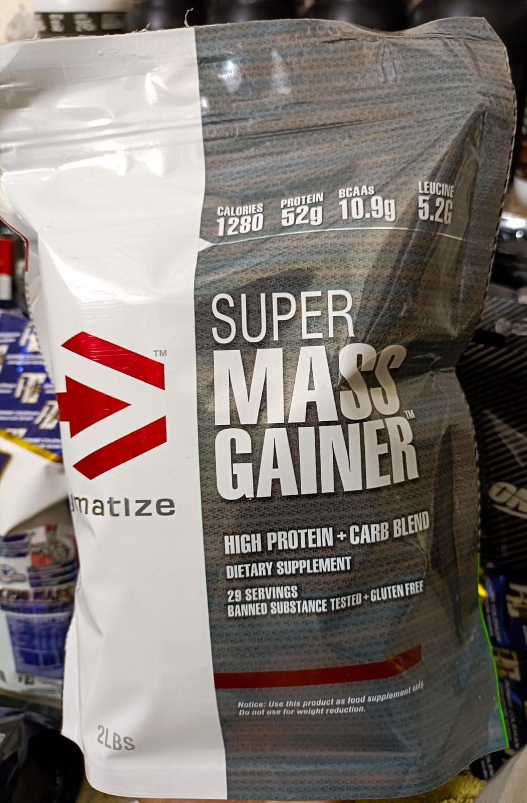 Dymatize Super Mass Gainer – High Protein & Carb Blend Weight Gainer Powder (2 lbs, 29 Servings)