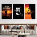 Set of 3 Premium Wall Art Photo Tiles – Modern Home Decor Sets