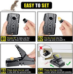 Durable Mouse Trap – Reusable Rodent Catcher For Home, Kitchen, And Office Use With Strong Spring Mechanism And Easy Setup