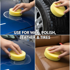 Premium Foam Car Wax Applicator Pad – Soft, Scratch-Free Polishing Sponge for Wax, Polish & Car Detailing THREE GUYS