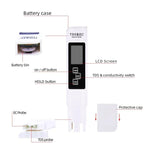 Portable Digital Water TDS, EC, And Temperature Meter (3-in-1) With ATC Function, 1ppm Resolution, 0-9990ppm Purity Tester