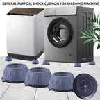 4Pcs Universal Anti-Vibration Feet Pads — Non-Slip Rubber Mats for Washing Machines, Dryers, Refrigerators & Furniture | Noise & Shake Reduction ( Medium)