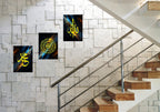 Islamic Premium Wall Frame Set of Three (3Pcs) Multicolour for Home Decoration