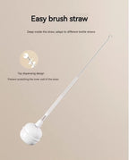 (pack of 3 )Baby Bottle and Teath Brush Set with Changeable Endings – Bottle, Sponge, Straw, and Pacifier (random color