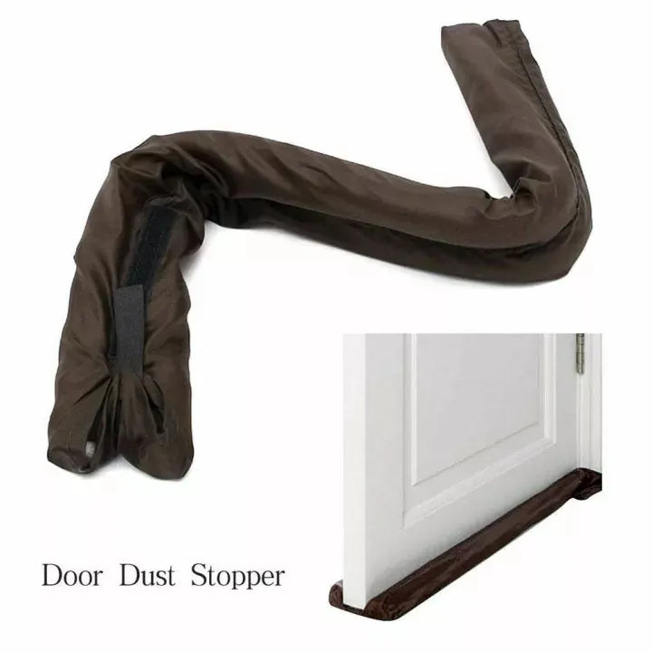Twin Door Draft Protector – Door Air Lock Foam For Cold Air Window Shutters, Dust Barriers, Insect Repellent